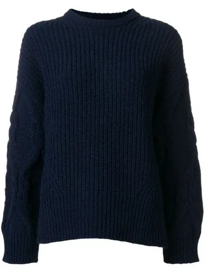 Juunj Oversized Knit Jumper In Blue