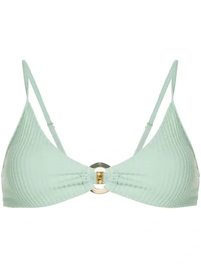 Duskii Long Island Bikini Top In Green