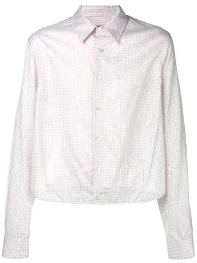 Raf Simons Cropped Shirt In White