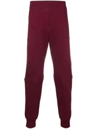 Alexander Mcqueen Zipped Track Pants In Red