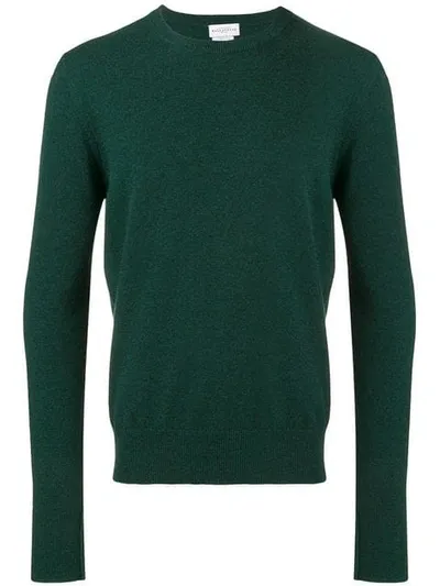 Ballantyne Crew Neck Jumper In Green