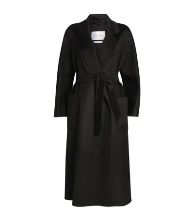 Max Mara Black Cashmere Labbro Icon Coat