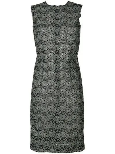 Pre-owned Comme Des Garçons 1990s Sleeveless Lace Dress In Green