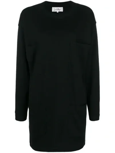 Pre-owned Jc De Castelbajac Vintage Long-sleeve T-shirt In Black