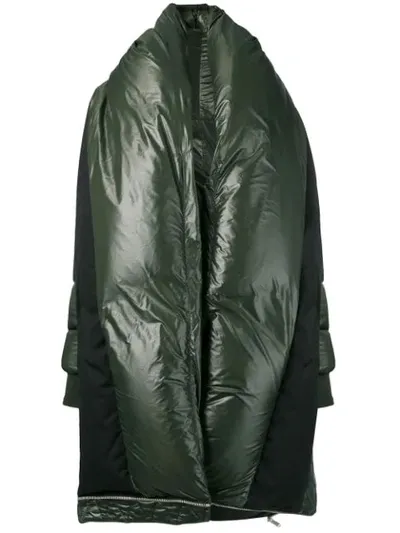 Ben Taverniti Unravel Project Oversized Padded Coat In Green