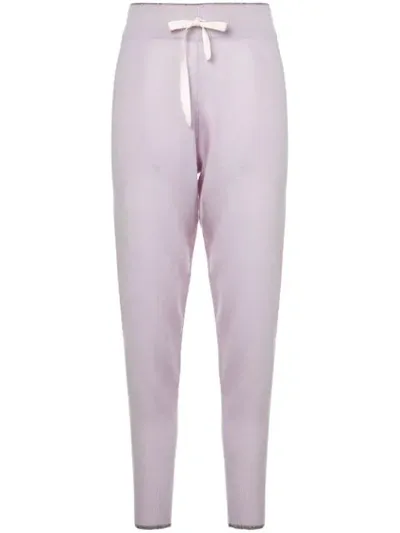 Morgan Lane Hailey Cashmere Drawstring Trousers In Pink