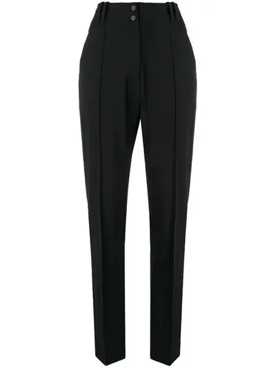 Plein Sud High Waisted Trousers In Black