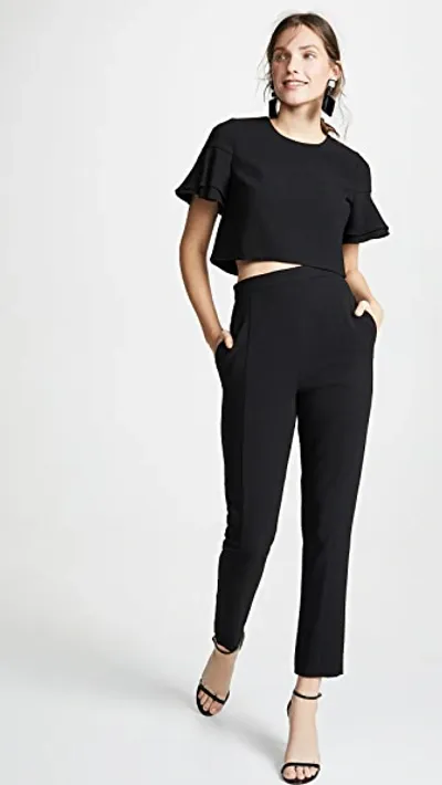 Black Halo Syon 2 Piece Jumpsuit In Black