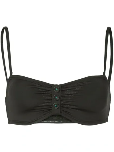 Duskii Appletini Bandeau Bikini Top In Black