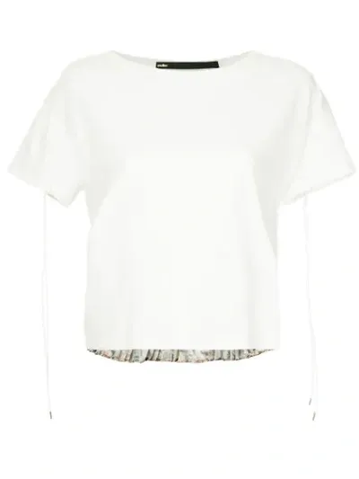 Muller Of Yoshiokubo Loretto Pleats T-shirt In White