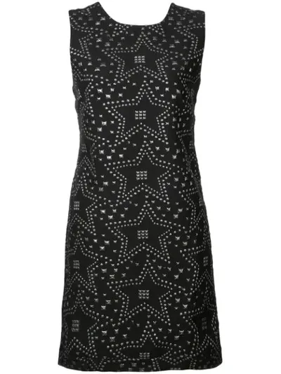 Nicole Miller Juno Jacquard Dress In Black