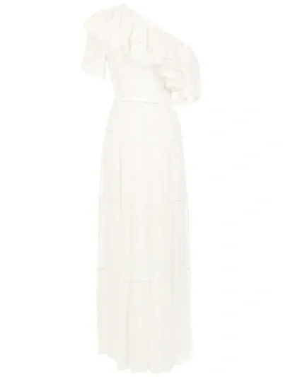 Nk Long One Shoulder Dress In White