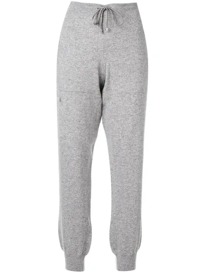 Barrie Knitted Track Pants In Grey