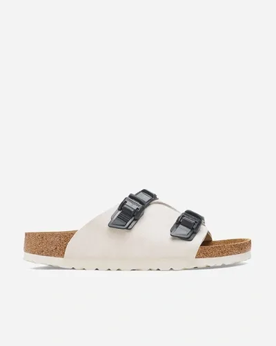 Birkenstock Zürich Tech Suede Sandals In White