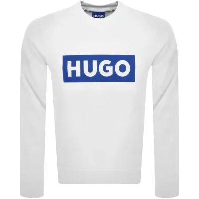 Hugo Blue Niero Sweatshirt White