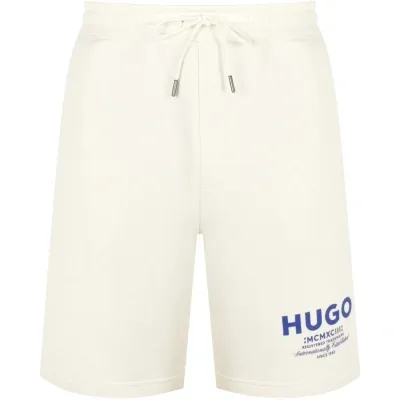 Hugo Blue Nomario Shorts White