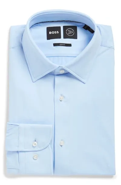 Hugo Boss Hank Kent Slim Fit Dress Shirt In Blue