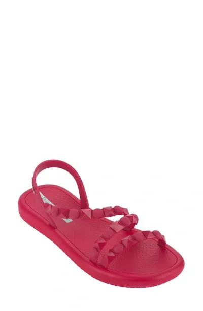 Ipanema Meu Sol Flatform Slingback Sandal In Hot Pink