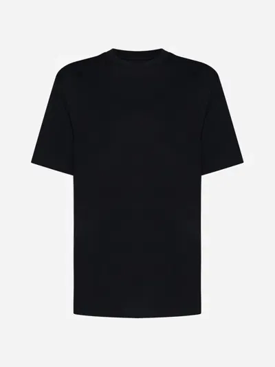 Jil Sander Cotton T-shirt In Black