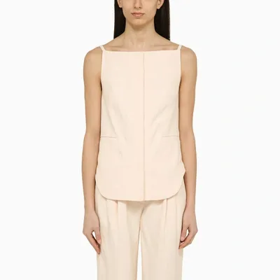 Loulou Studio Deconstructed Top In Pink