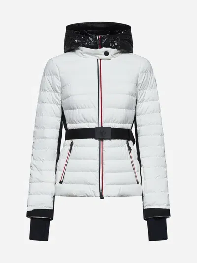 Moncler Bruche Quilted Nylon Down Jacket In White