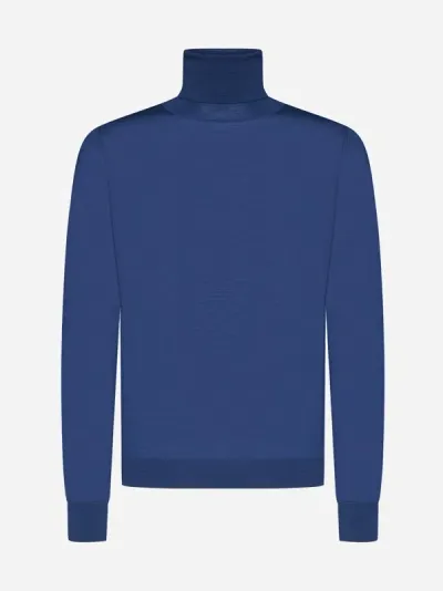 Piacenza 1733 Wool Turtleneck In Blue