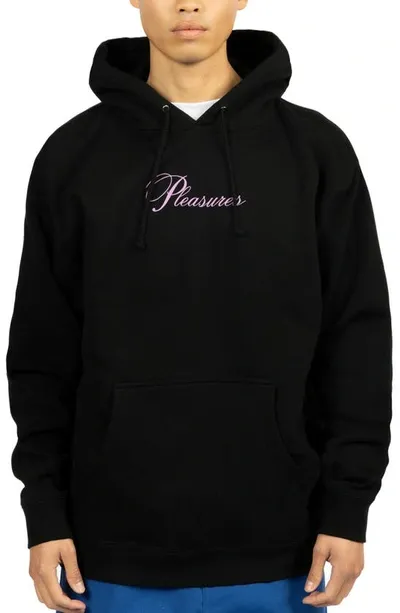 Pleasures Stack Oversize Graphic Hoodie In Black