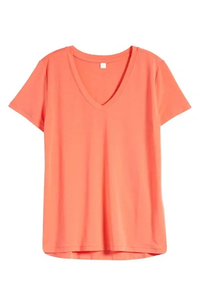 Zella Breathe Active Tee In Red Cayenne