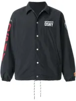 Heron Preston Drawstring Hem Patch Jacket In Black