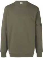 C.p. Company Lens Sweatshirt In Green