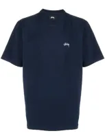 Stussy Logo Oversized T-shirt In Blue