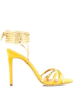 Paris Texas Wrap-around Strappy Sandals In Gold