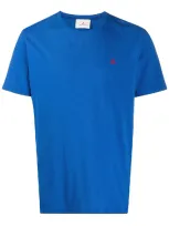 Peuterey Crew Neck Cotton T-shirt In Blue