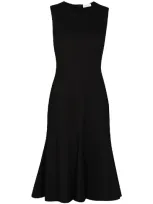 Rosetta Getty Flared Knee-length Dress In Black