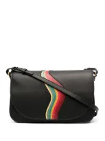 Paul Smith Swirl Leather Tote Bag In Black