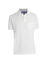 Loro Piana Men's Classic Short Sleeve Polo In White