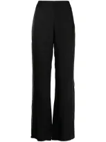 Baruni X Ramadan Side-stripe Wide-leg Trousers In Black