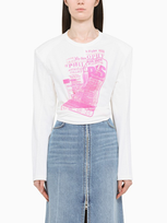 Philosophy Fuchsia Graphic-print Shirt In White