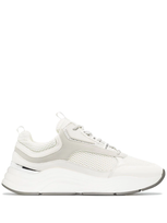 Mallet Cyrus Reflect Leather And Mesh Trainers In White