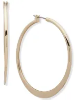 Laurèn Thin Hoop Earrings In Gold