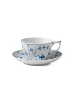 Royal Copenhagen Porcelain Tea Cup And Saucer In Blue