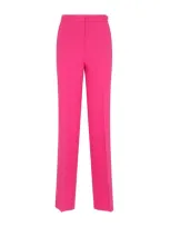 Gabriela Hearst Vesta High-rise Flared Wool Pants In Pink