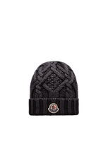 Moncler Collection Bonnet En Laine In Black