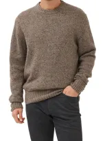 Rodd & Gunn Cox Road Tweed Wool Blend Crewneck Sweater In Gravel