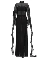 Milla Chic Sheer Co-ord Set In Black, Xo Xo