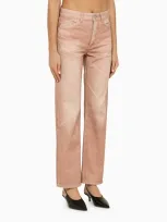 Our Legacy Third Cut Digital Rust Straight-leg Jeans In Pink