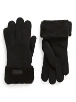 Ugg Shearling Gloves In Black