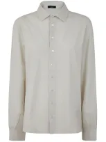 Herno Crepe Shirt Clothing In White