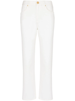 Balmain Mid-rise Straight-leg Jeans In White