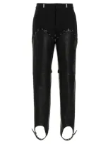 Dion Lee Detachable-leg Stirrup Trousers In Black